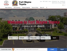 Tablet Screenshot of fortwaynetoyota.com